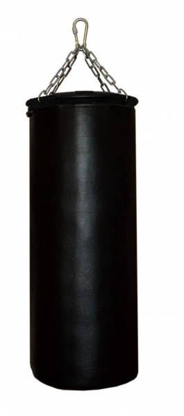 Боксерский мешок натуральная кожа 120 см диаметр 40 см черный
