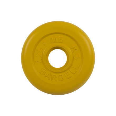 Диск обрезиненный "Стандарт", жёлтый, 31 мм, 1,25 кг