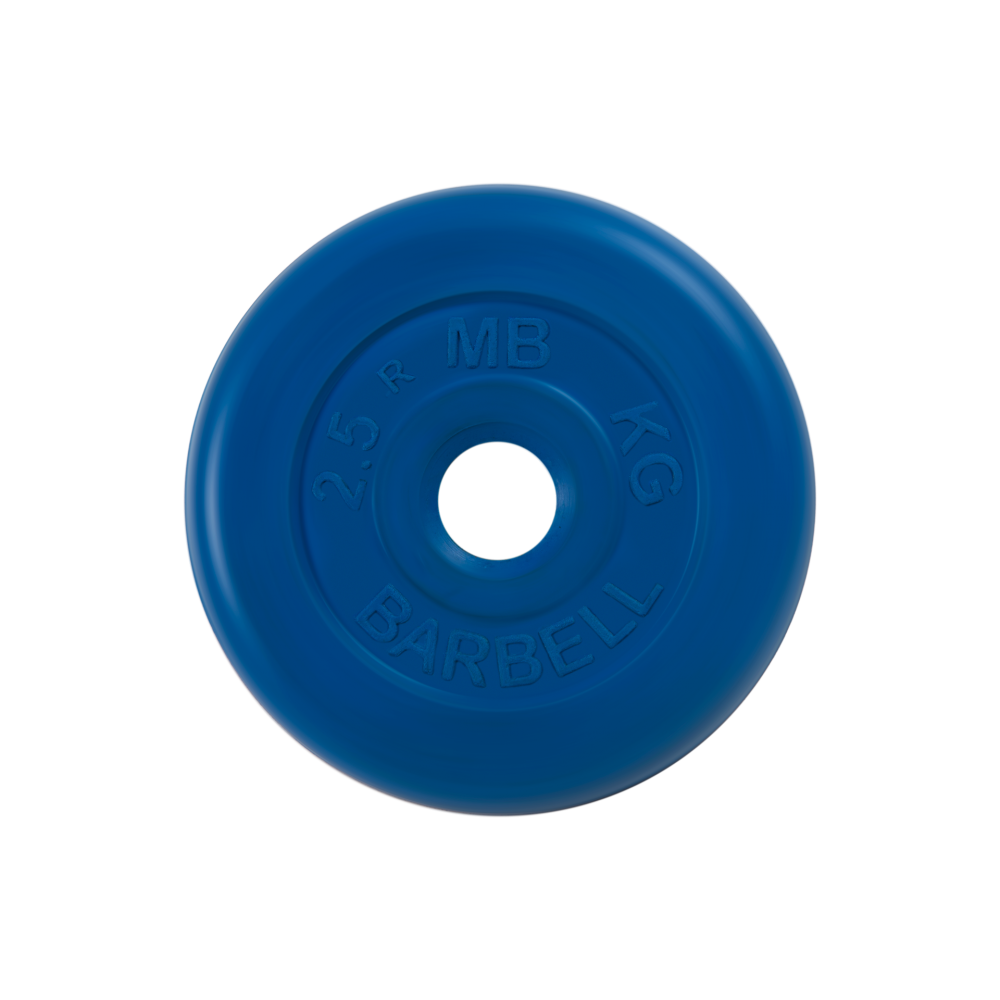 Диск обрезиненный "Стандарт", синий, 26 мм, 2,5 кг