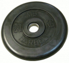 Диск обрезиненный "Стандарт", чёрный, 31 мм, 20 кг