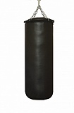 Боксерский мешок  натуральная кожа 110 см, диаметр 40 см 40 кг черный