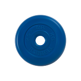 Диск обрезиненный "Стандарт", синий, 26 мм, 2,5 кг