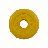 Диск обрезиненный "Стандарт", жёлтый, 31 мм, 1,25 кг